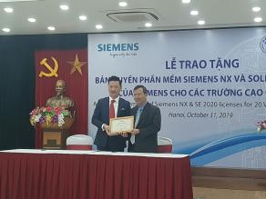 SIEMENS trao tặng phần mềm cơ khí